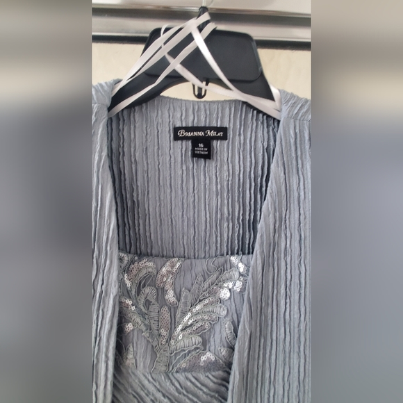 NWT Brianna Milay Beautiful 2P Dress Set; Sz 16, Artic Color;Zip Closure. $90 - Picture 6 of 15